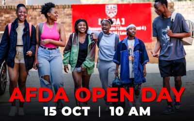 AFDA OPEN DAY Saturday 15 October 2022